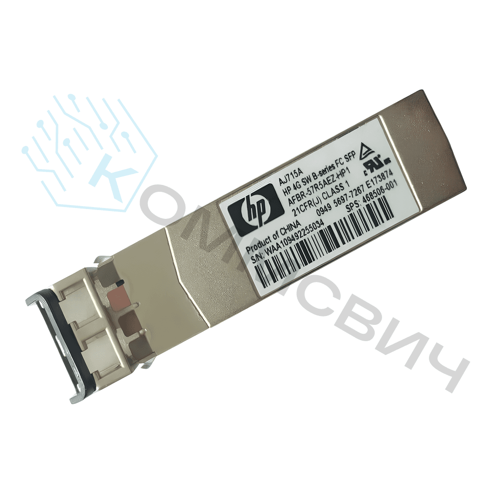 Трансивер Fibre Channel HP AJ715A FC4 с коннектором LC Duplex MM для контроллеро